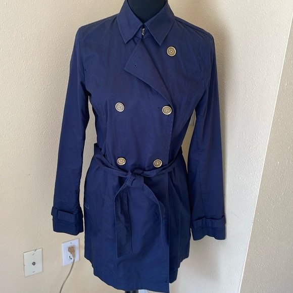 Michael Kor Royal Blue knit mid length button up jacket! Lightweight - Picture 1 of 4